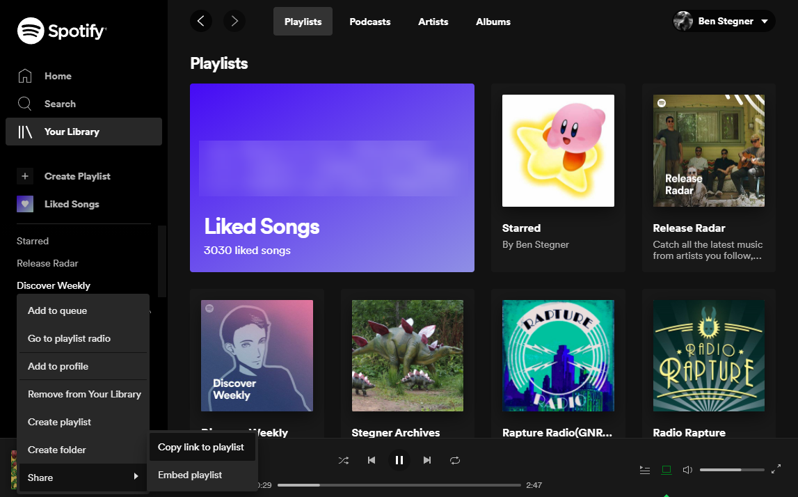 Spotify Manage Playlists Web