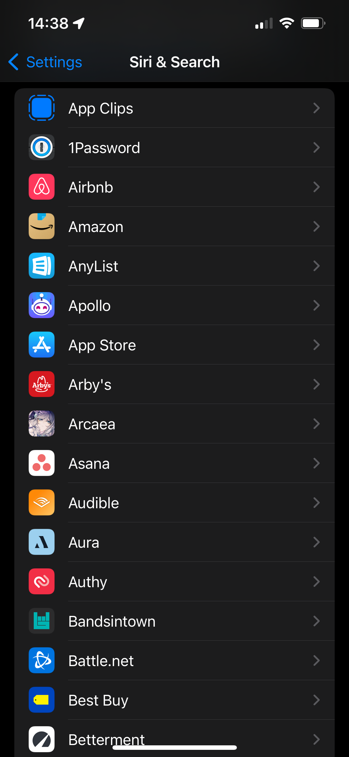 iPhone Spotlightアプリ一覧