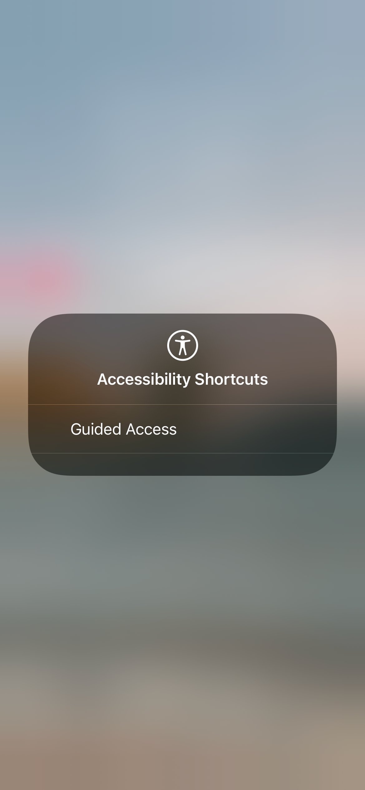 Accessibility Shortcuts Options