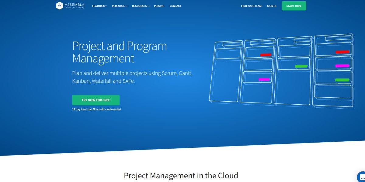 An image of the agile project management tool Assembla
