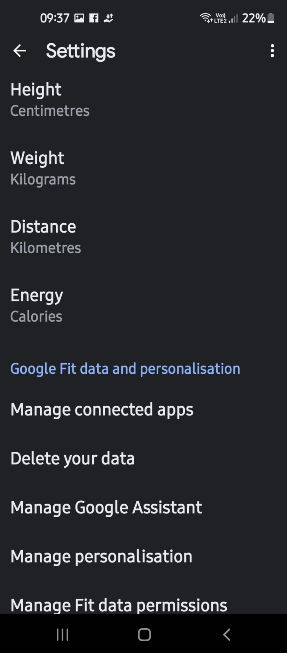 Disconnect third-party health apps