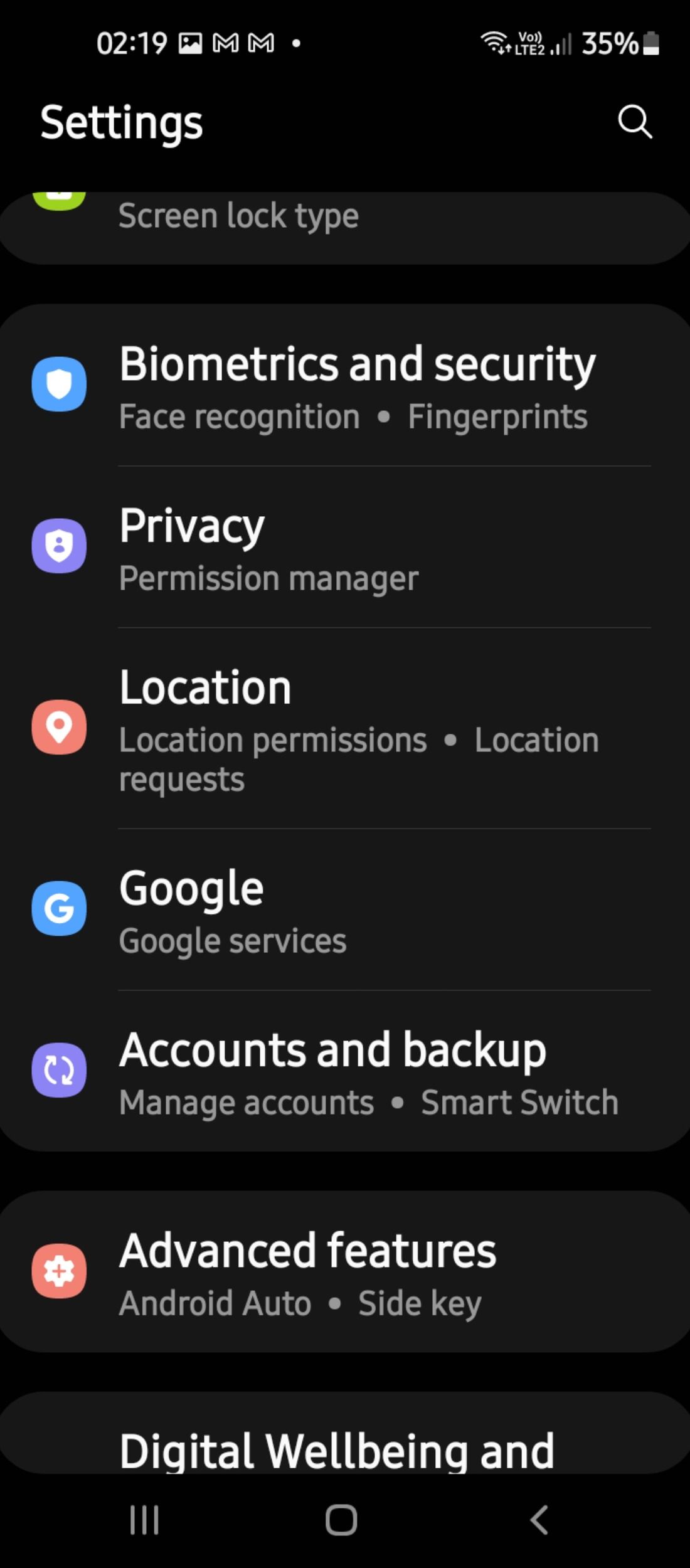 Remove your Google Account settings