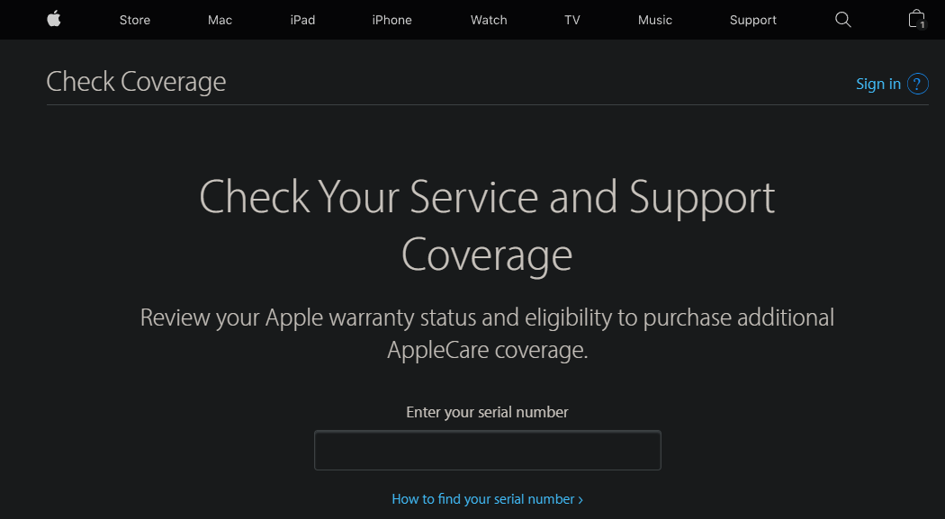 Apple Check Warranty Coverage 