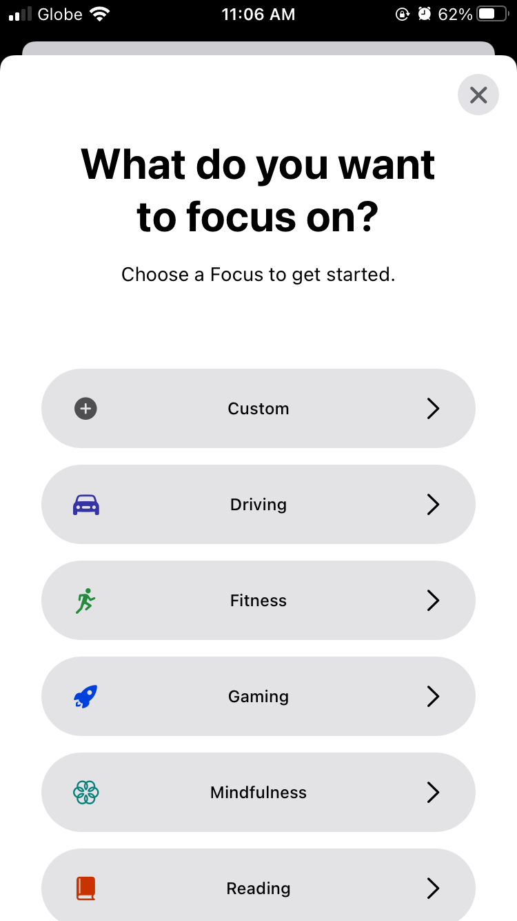 Apple What Do You Want to Focus On?