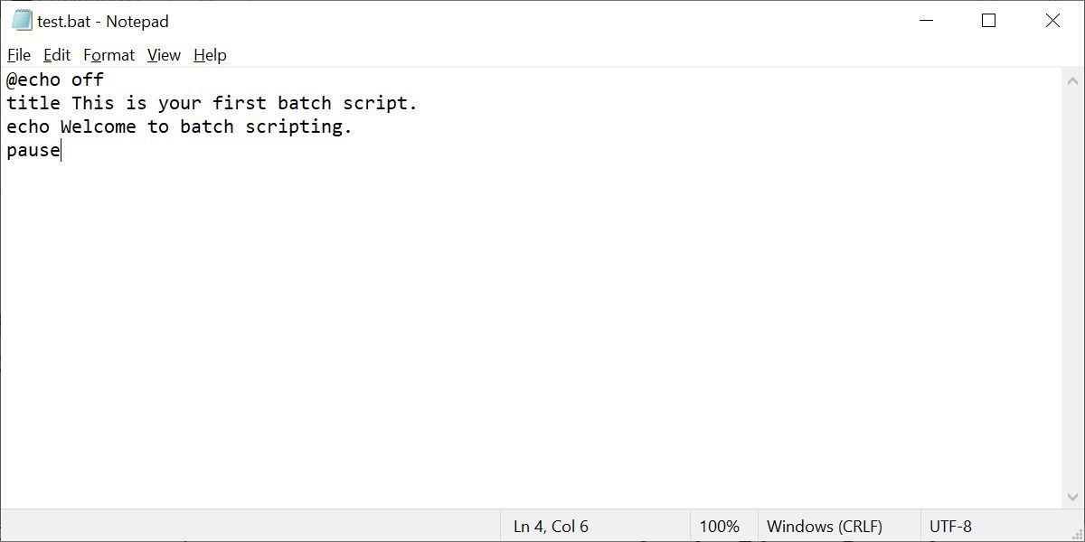 mkdir command in batch script example