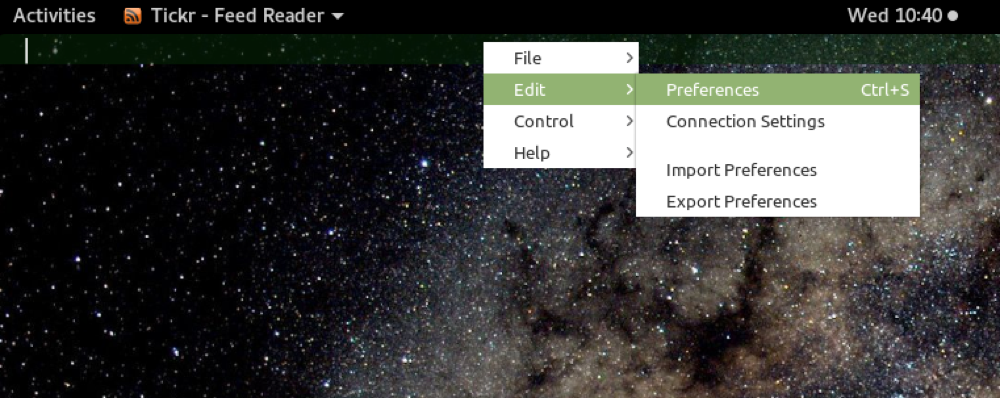 configuring TICKR 