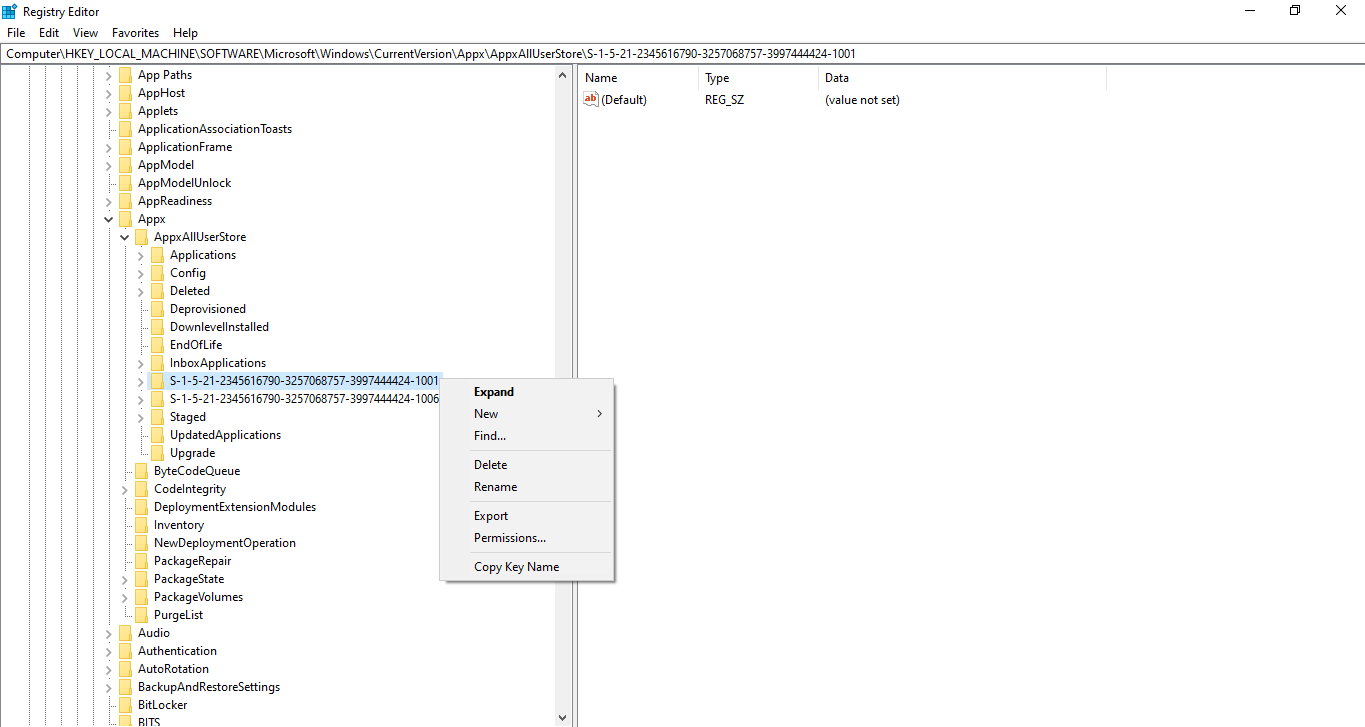 Deleting Cache Folder In Registry Editor In Windows