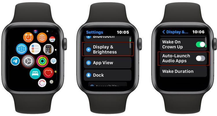 Disable Automatically Now Playing Apple Watch