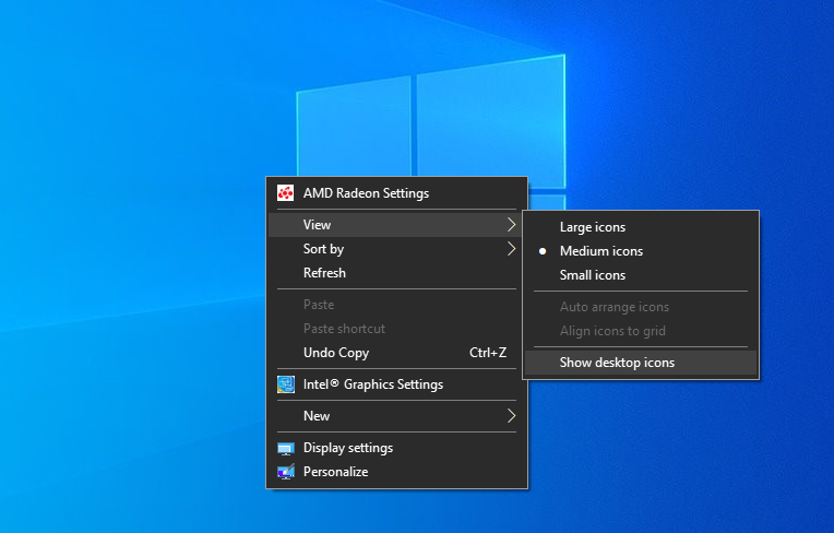 Enabling Desktop Icons Settings In Windows 10 - 7 modi per correggere la scomparsa dell’icona del desktop su Windows 10