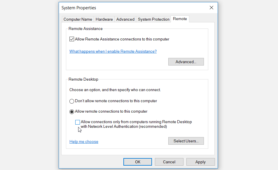 How to Fix “The Remote Computer Requires Network Level Authentication (NLA)” on Windows