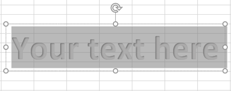 Excel watermark Enter text here