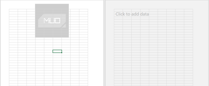 Excel watermark formatted