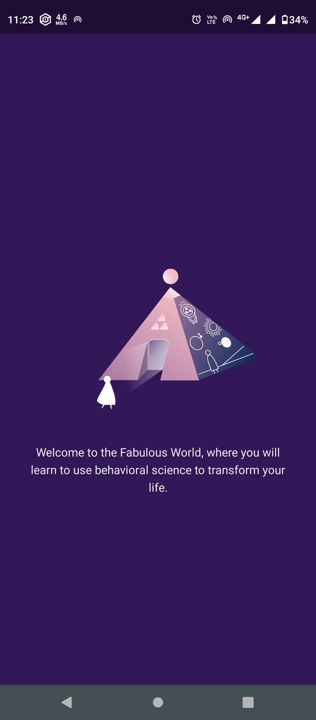 Screenshot of Fabulous Self Care App