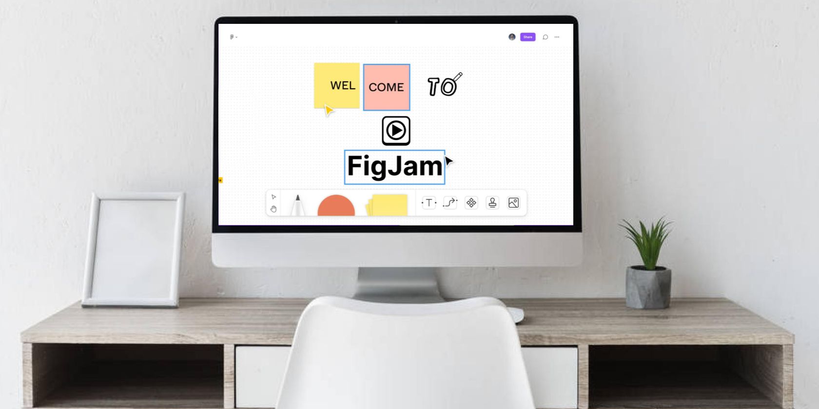 An illustration of FigJam on PC