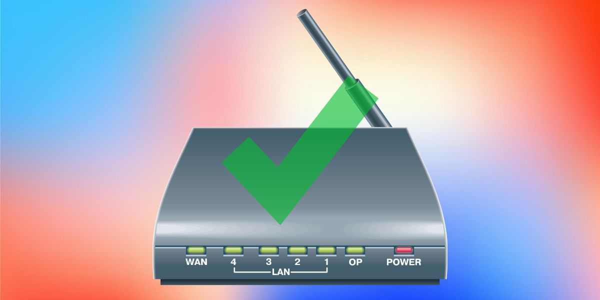 An illustration of a working Wi-Fi router