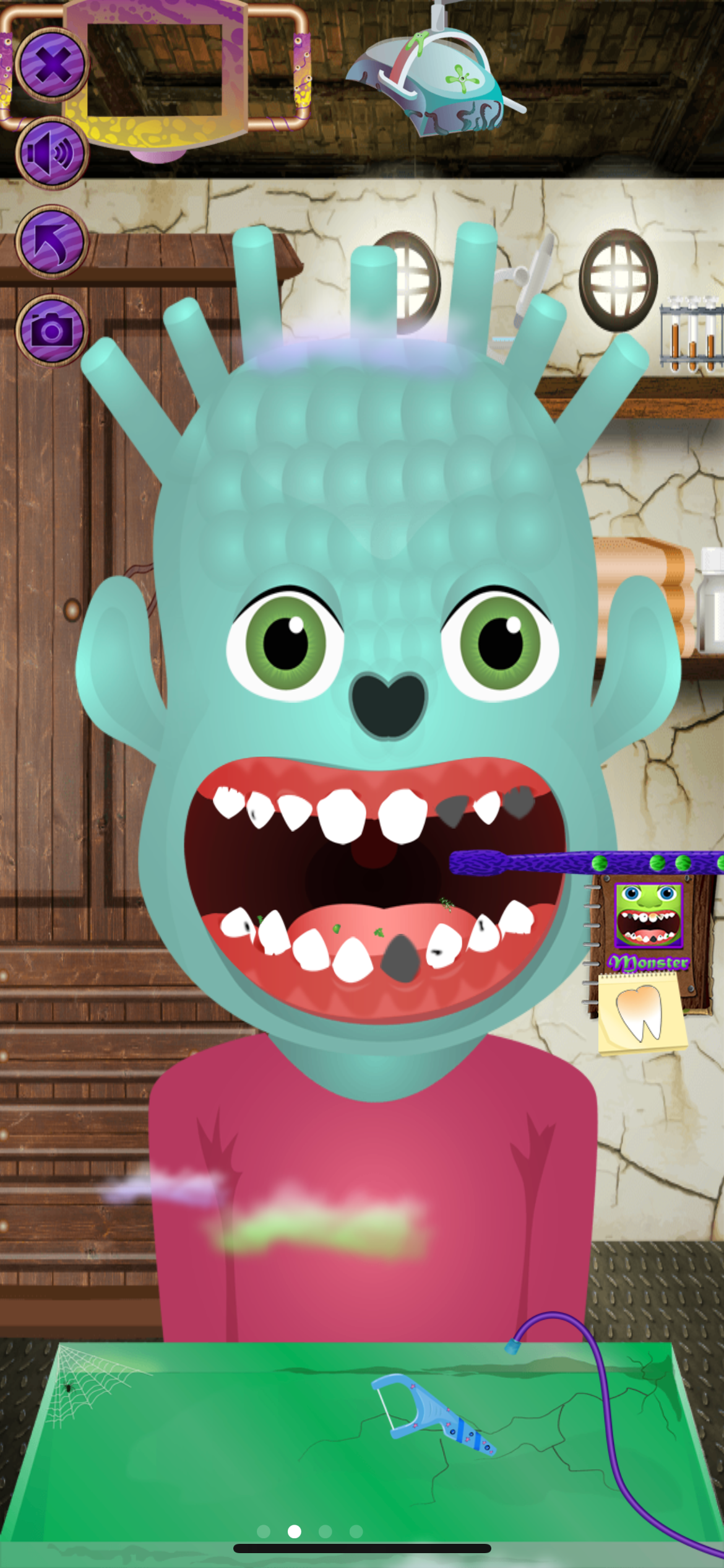 Monster Dentist App Screenshot showing the 2nd Monster in the game