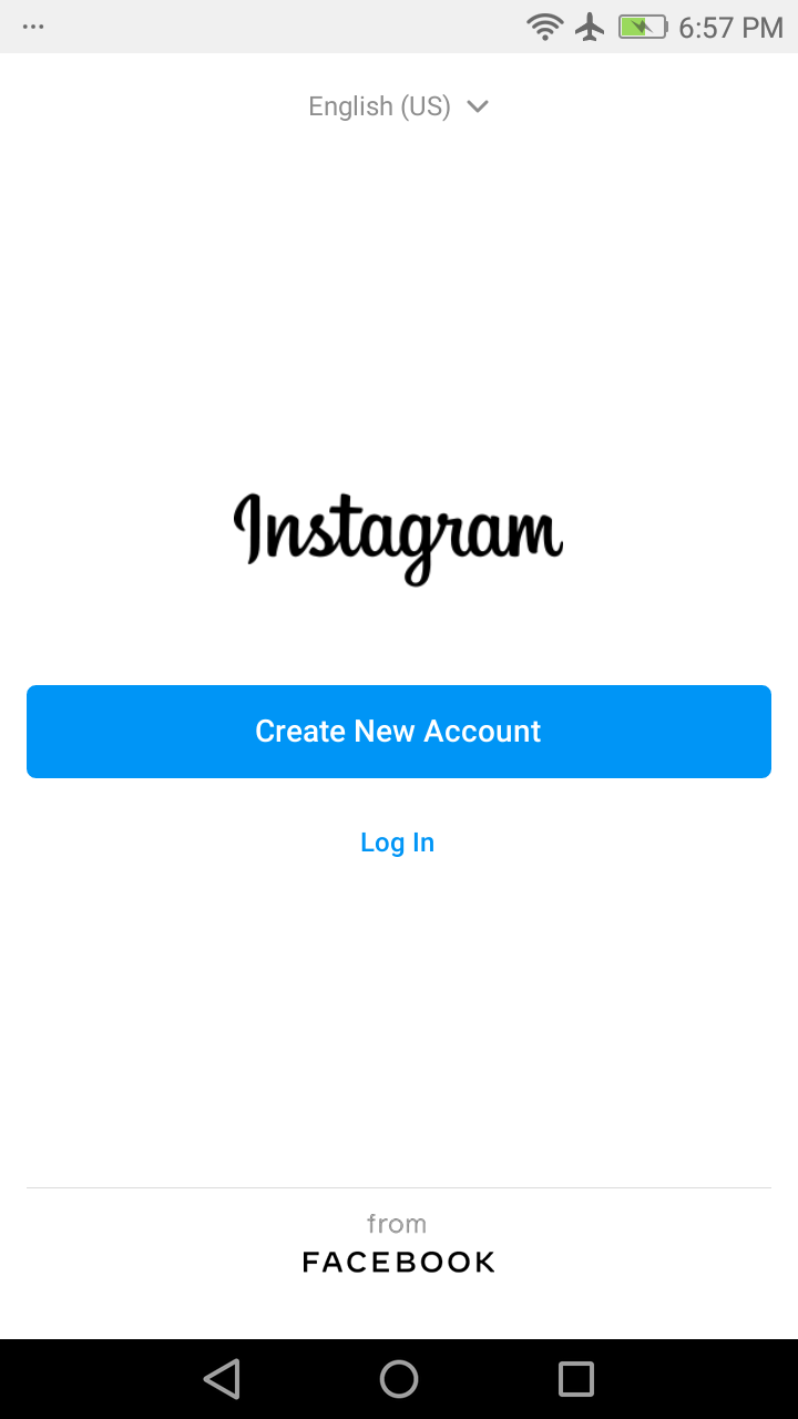 Instagram Lite - Sign Up