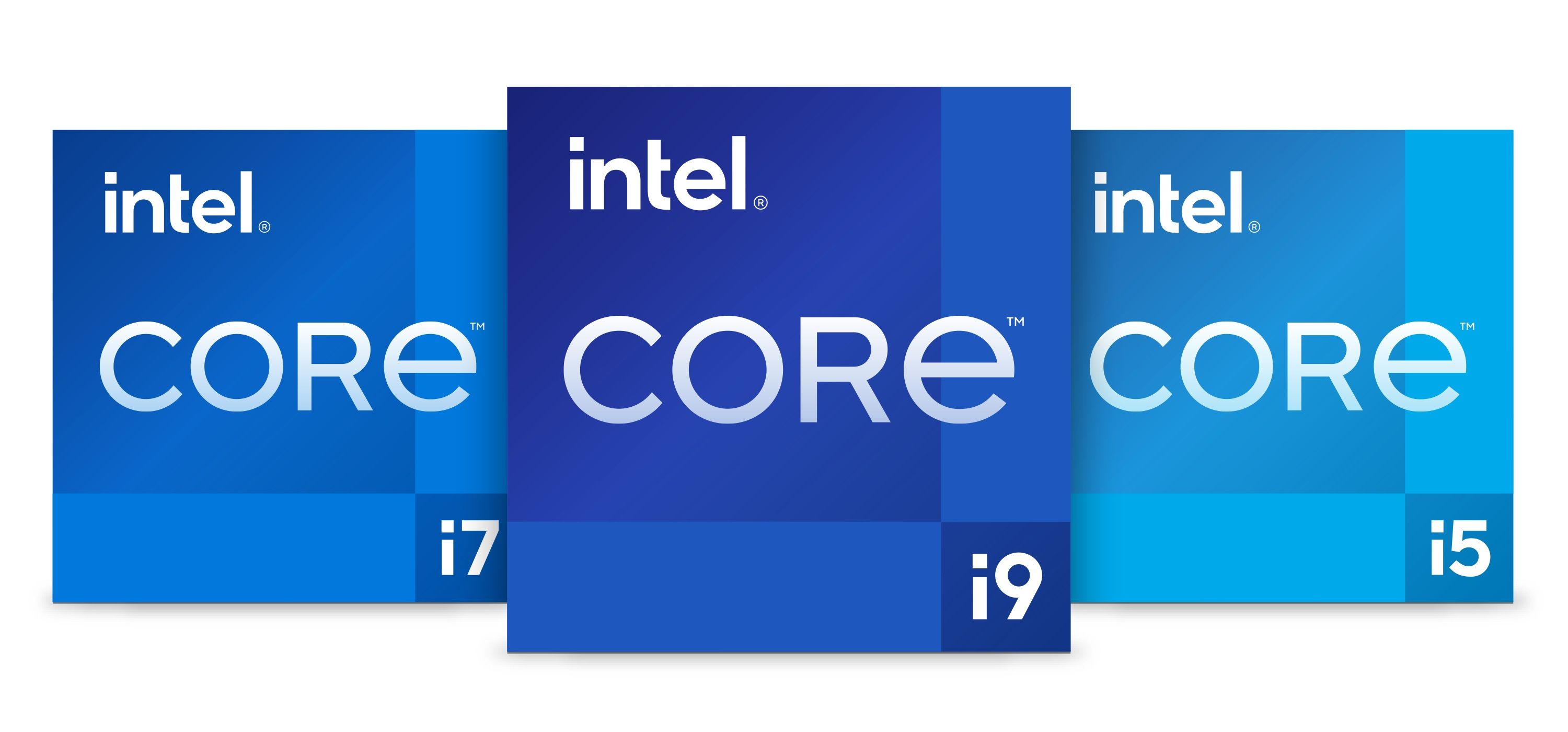 12th generation Intel Core logos