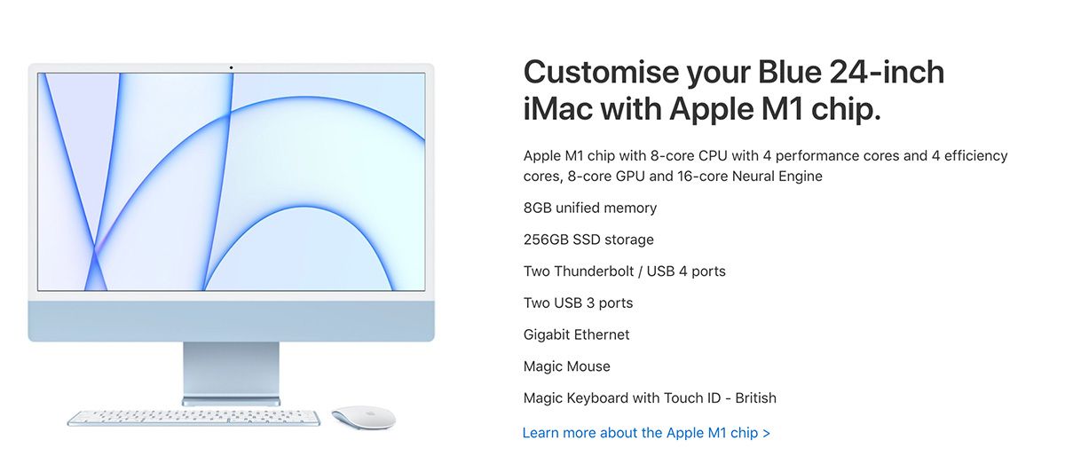 iMac Customization Specifications