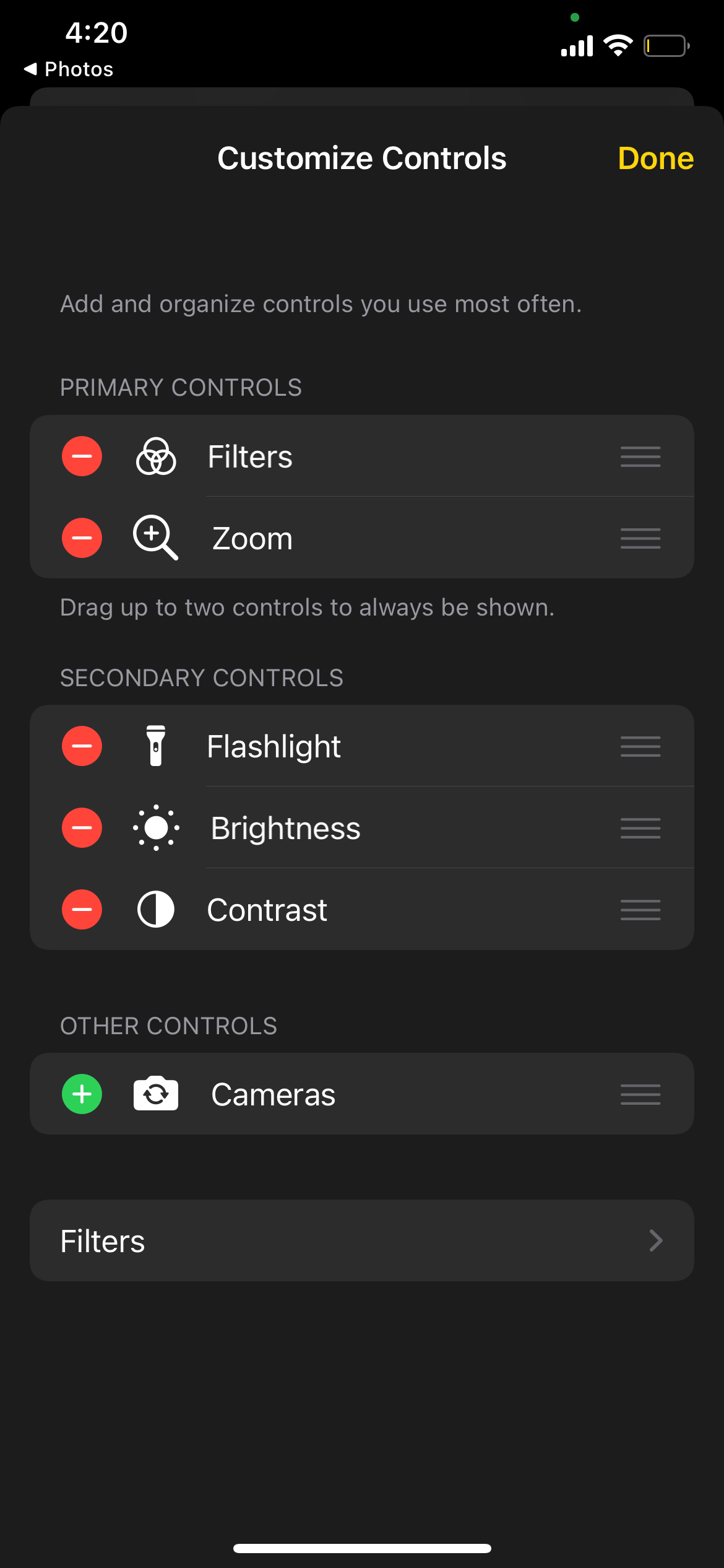 Magnifier Customize Controls