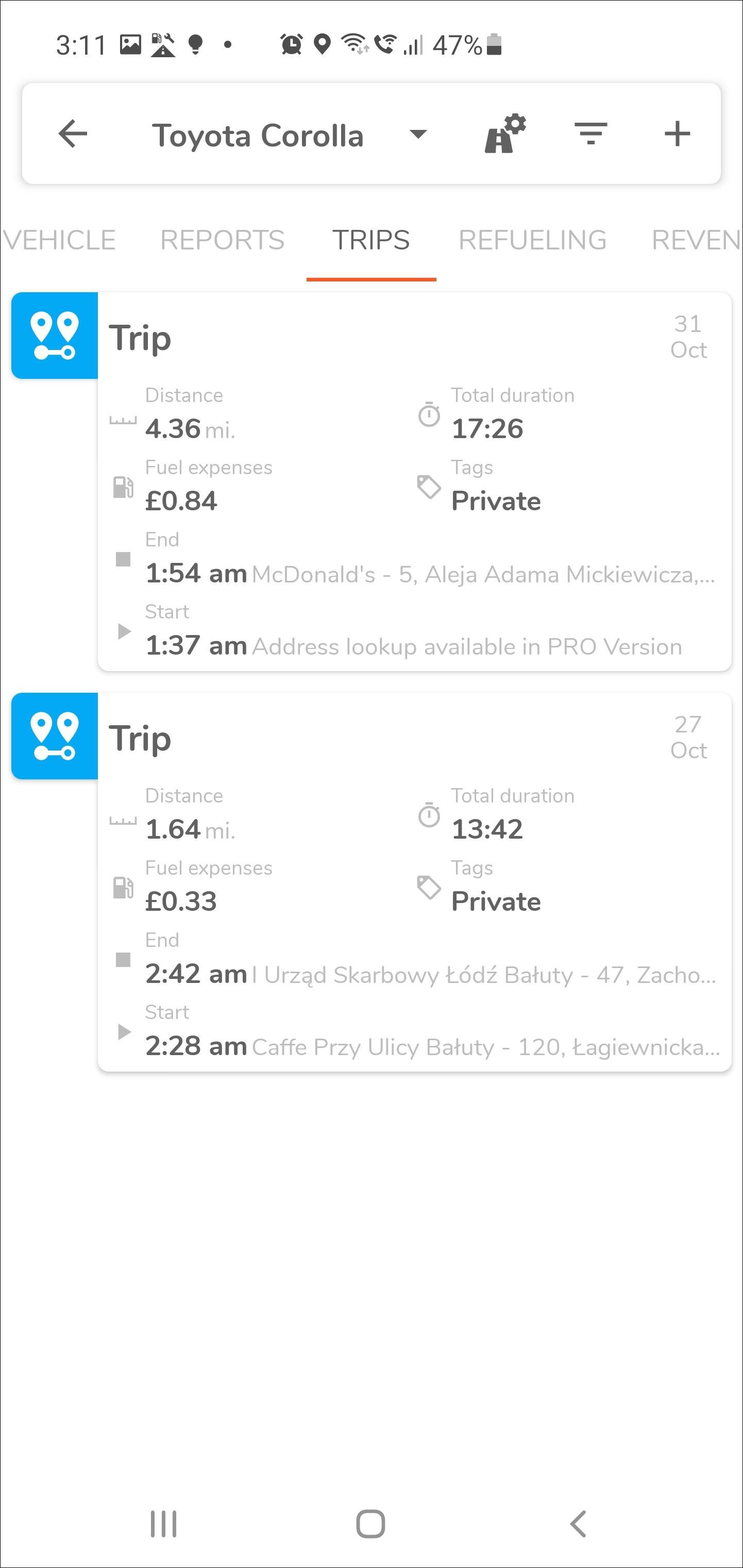 best expense tracker with mileage log