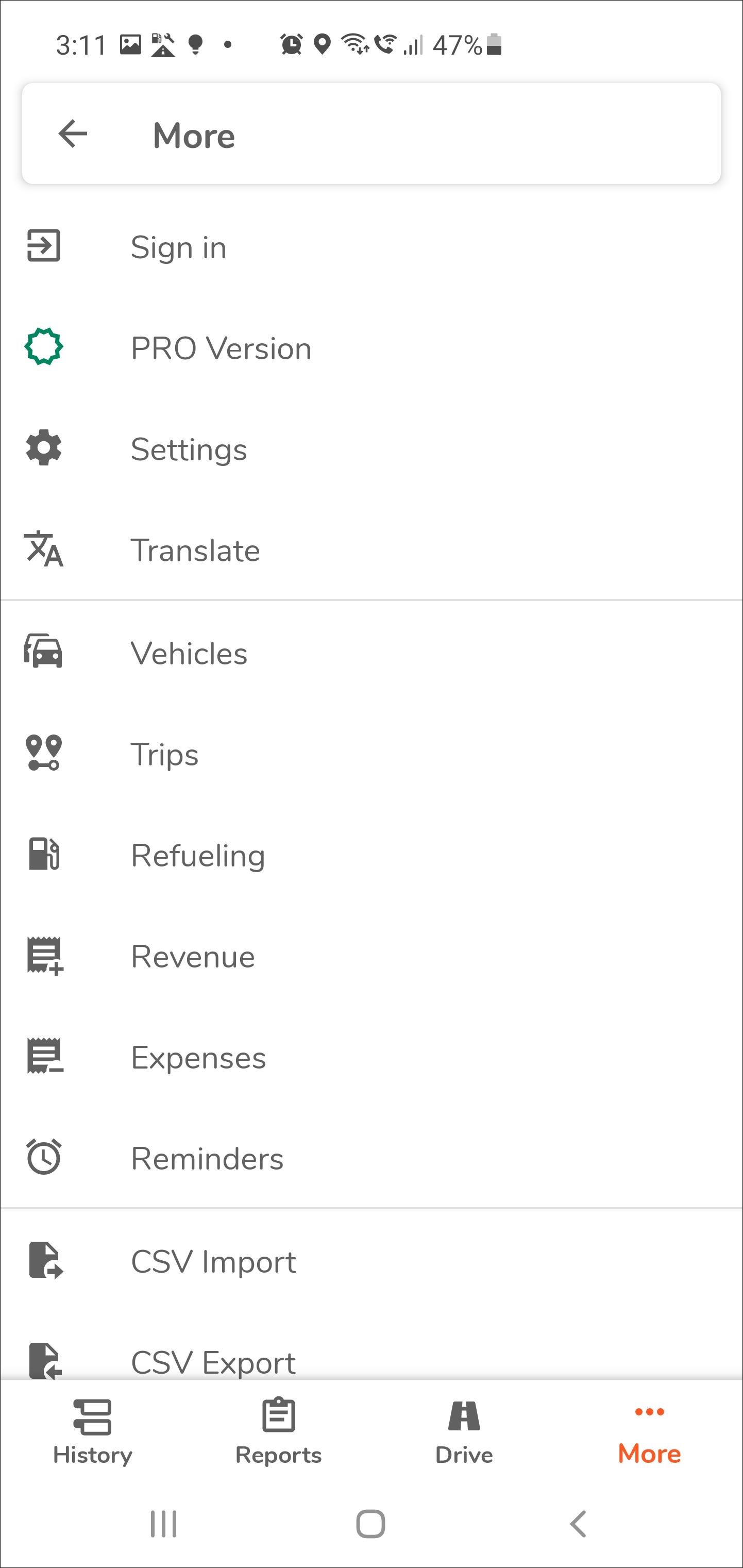 Motolog Mileage Tracker android