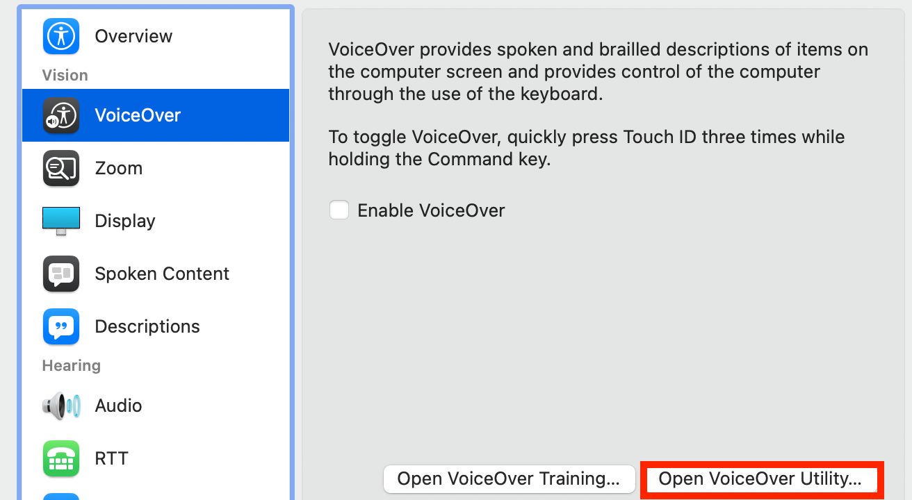 Open Voiceover Utility