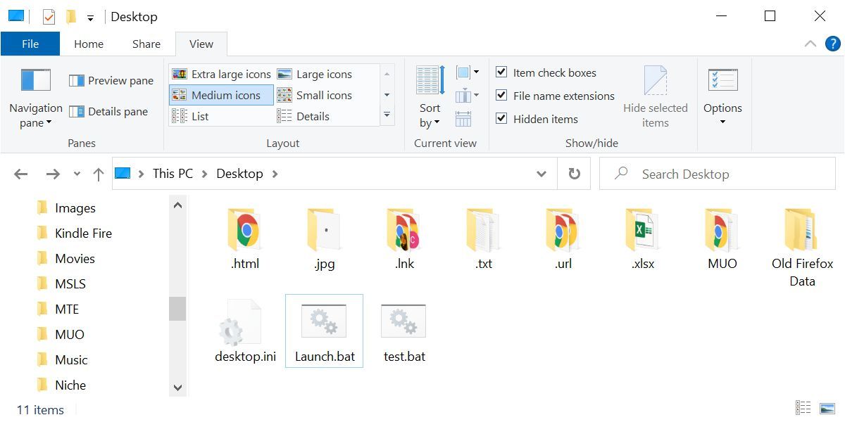 Organized Windows Desktop