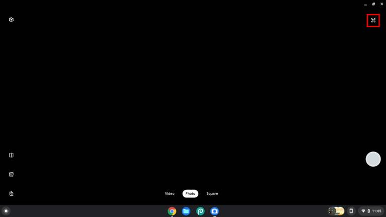 Ikon QR code di Pojok Kanan Atas Aplikasi Kamera