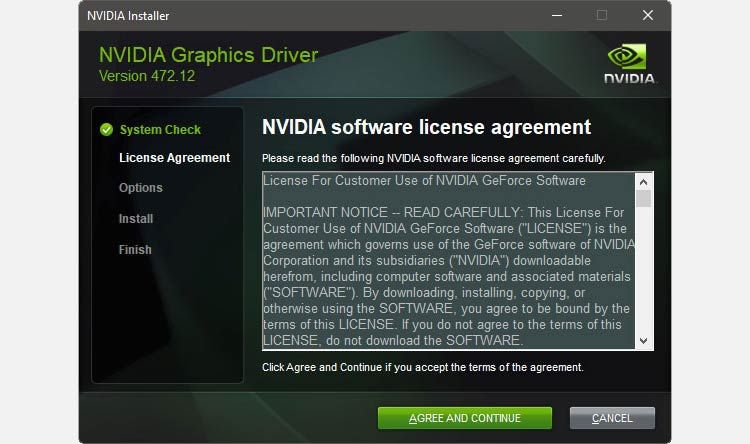 geforce game ready driver stuck on preparing to install