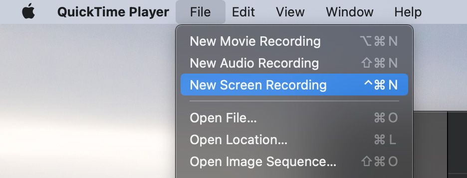 New Screen Recording from Quicktime Player