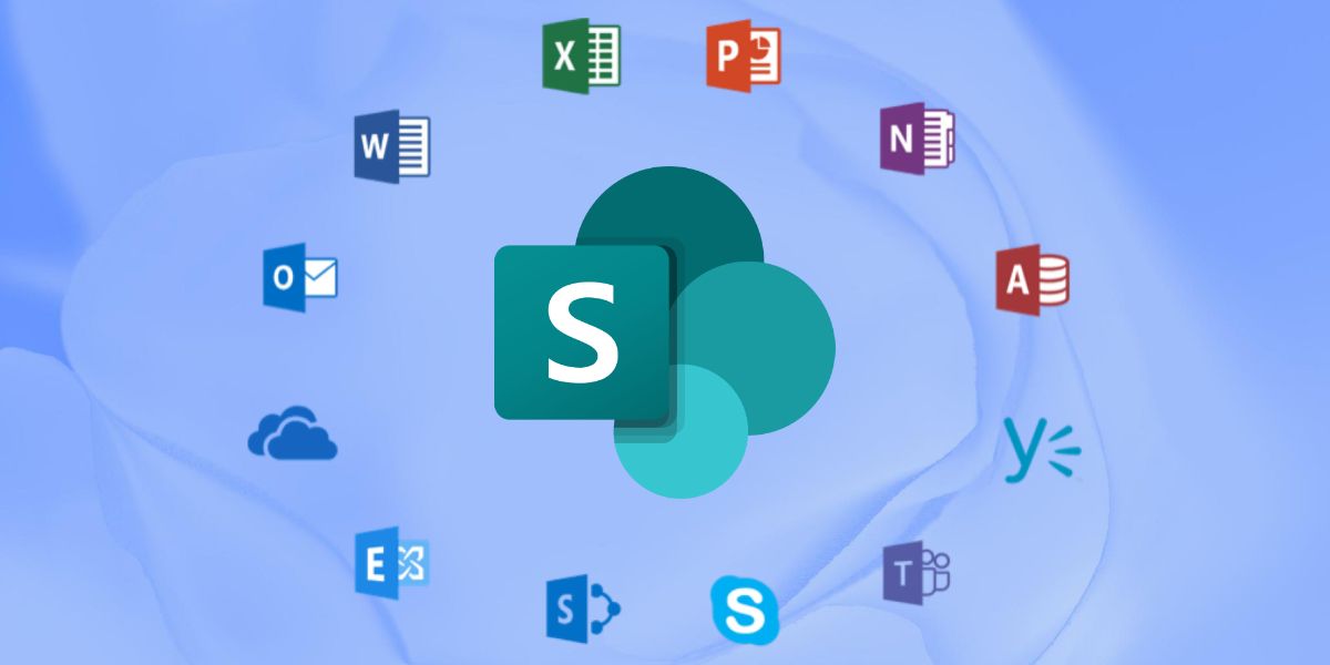 An image showing integrations of sharepoint