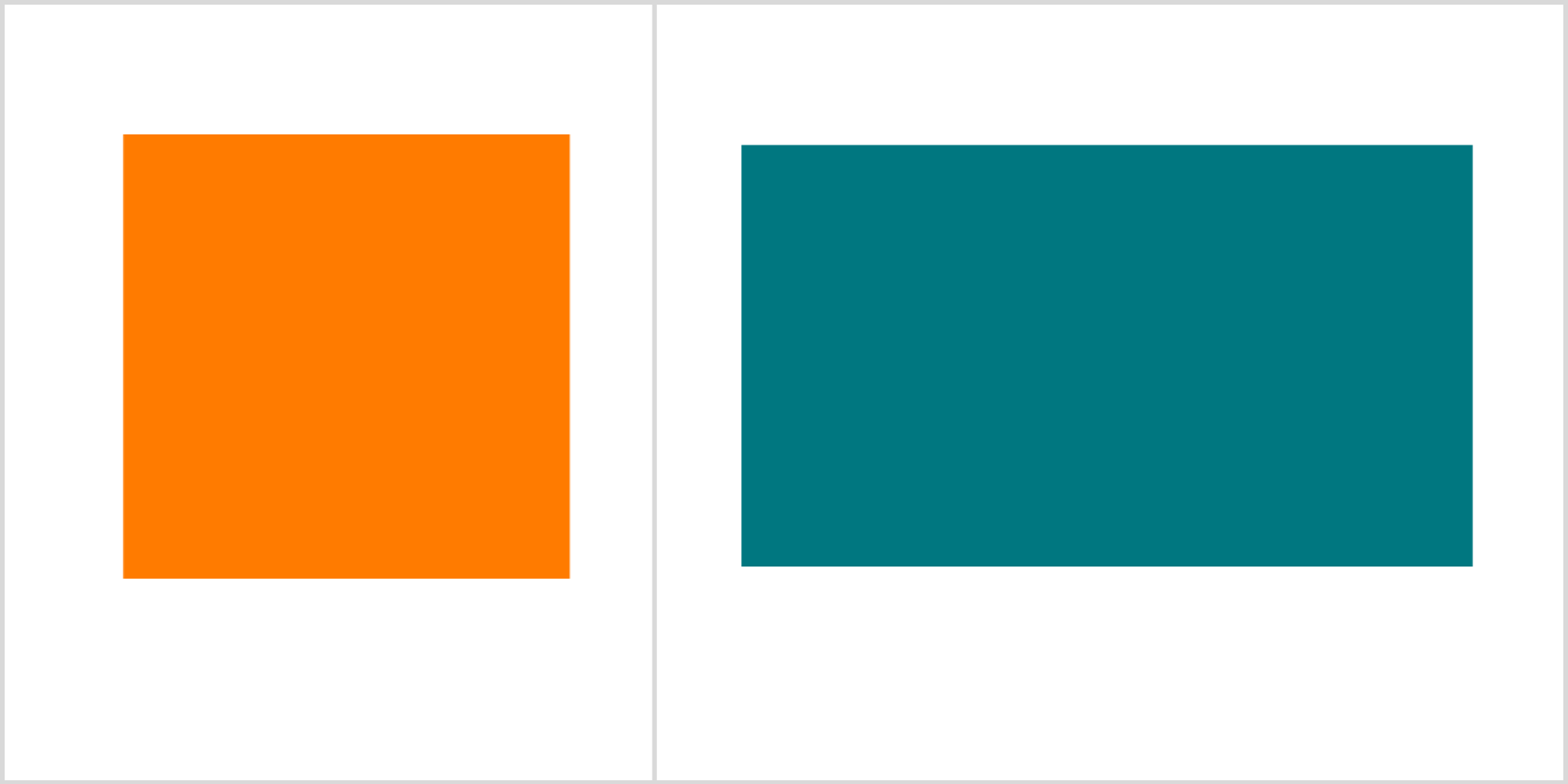 Square and rectangle using CSS