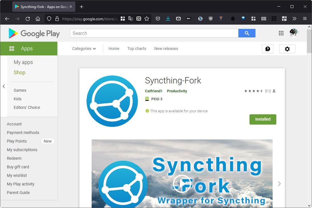 The official SyncThing client is available on Android, but Syncthing-Fork is easier and comes with more features