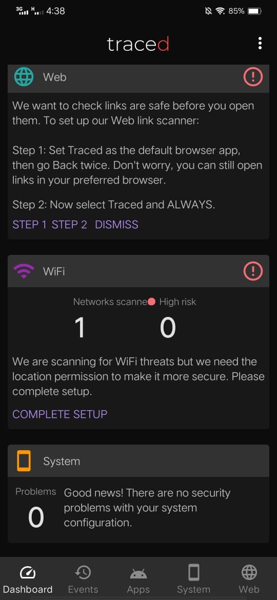 Traced Mobile Security - Wi-Fi Security