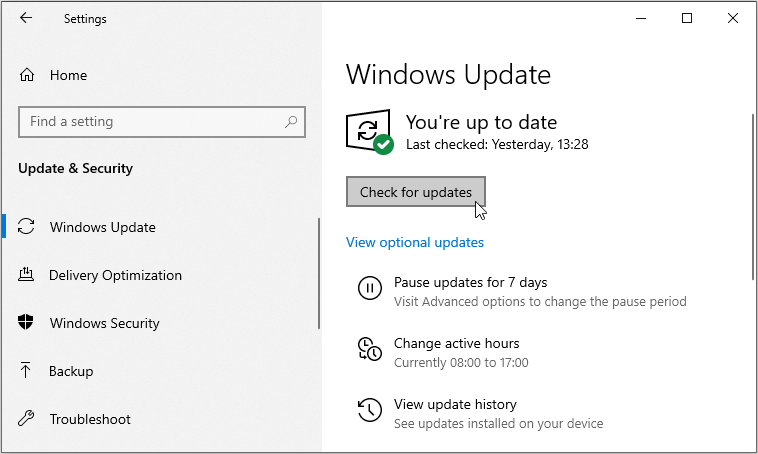 Updating a Windows PC