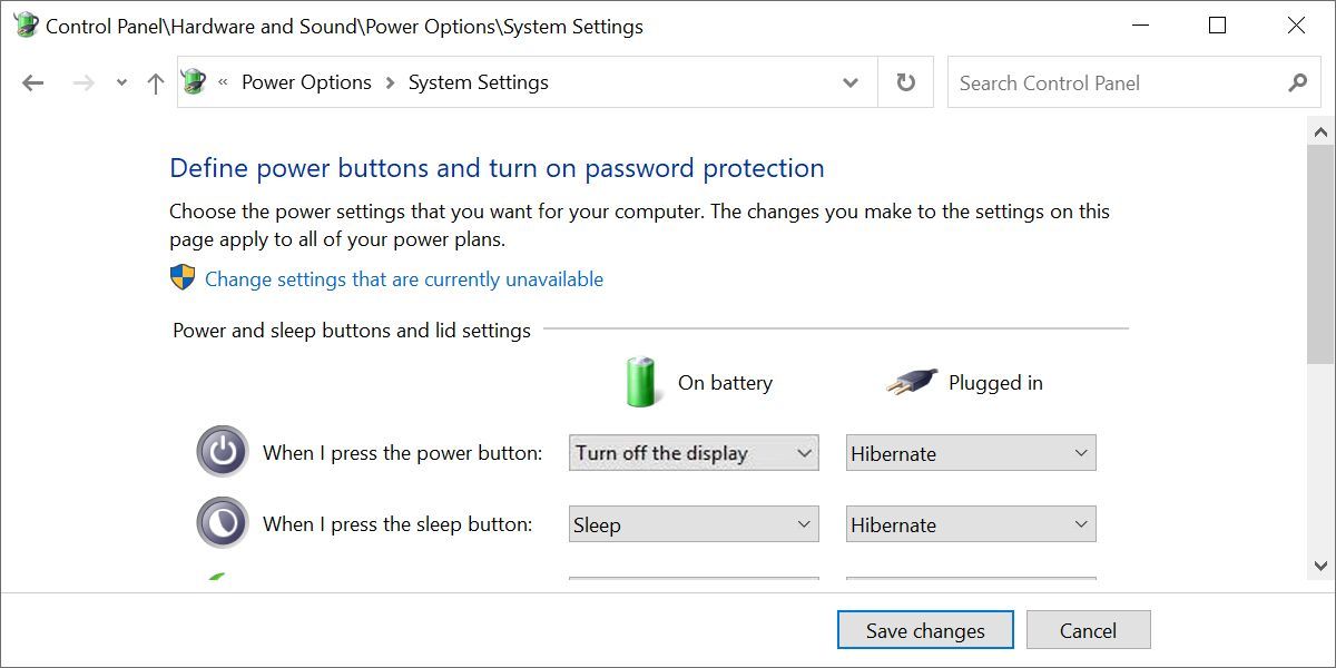 Windows 10 Power Options Turn Off Display With Power Button