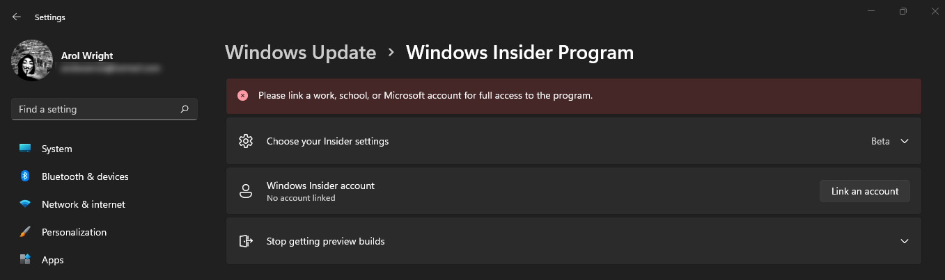 Windows Insider Program 2