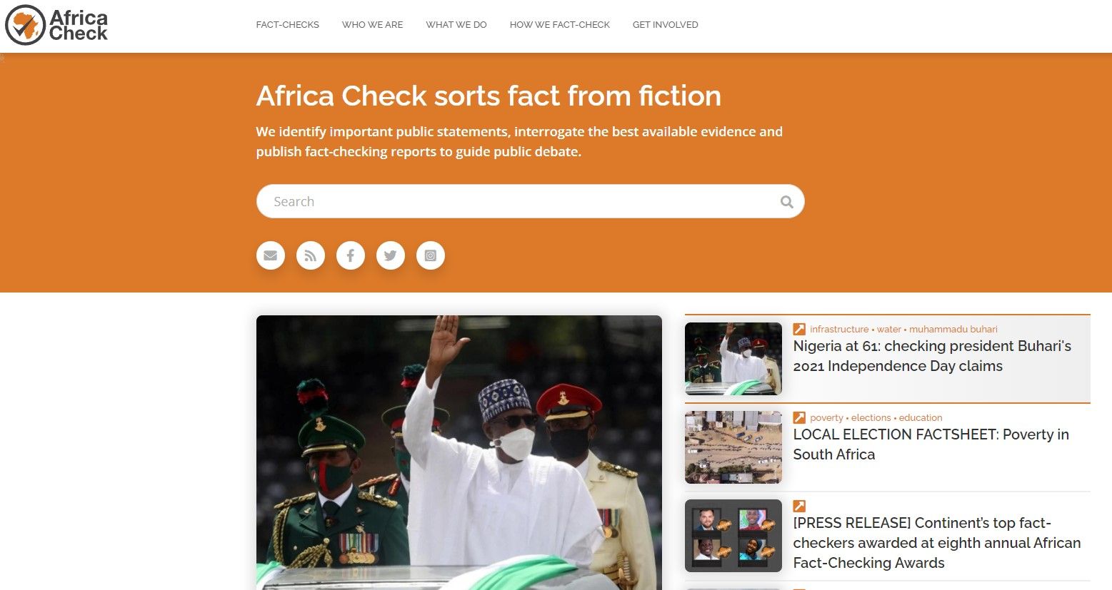 africa check fact checking website