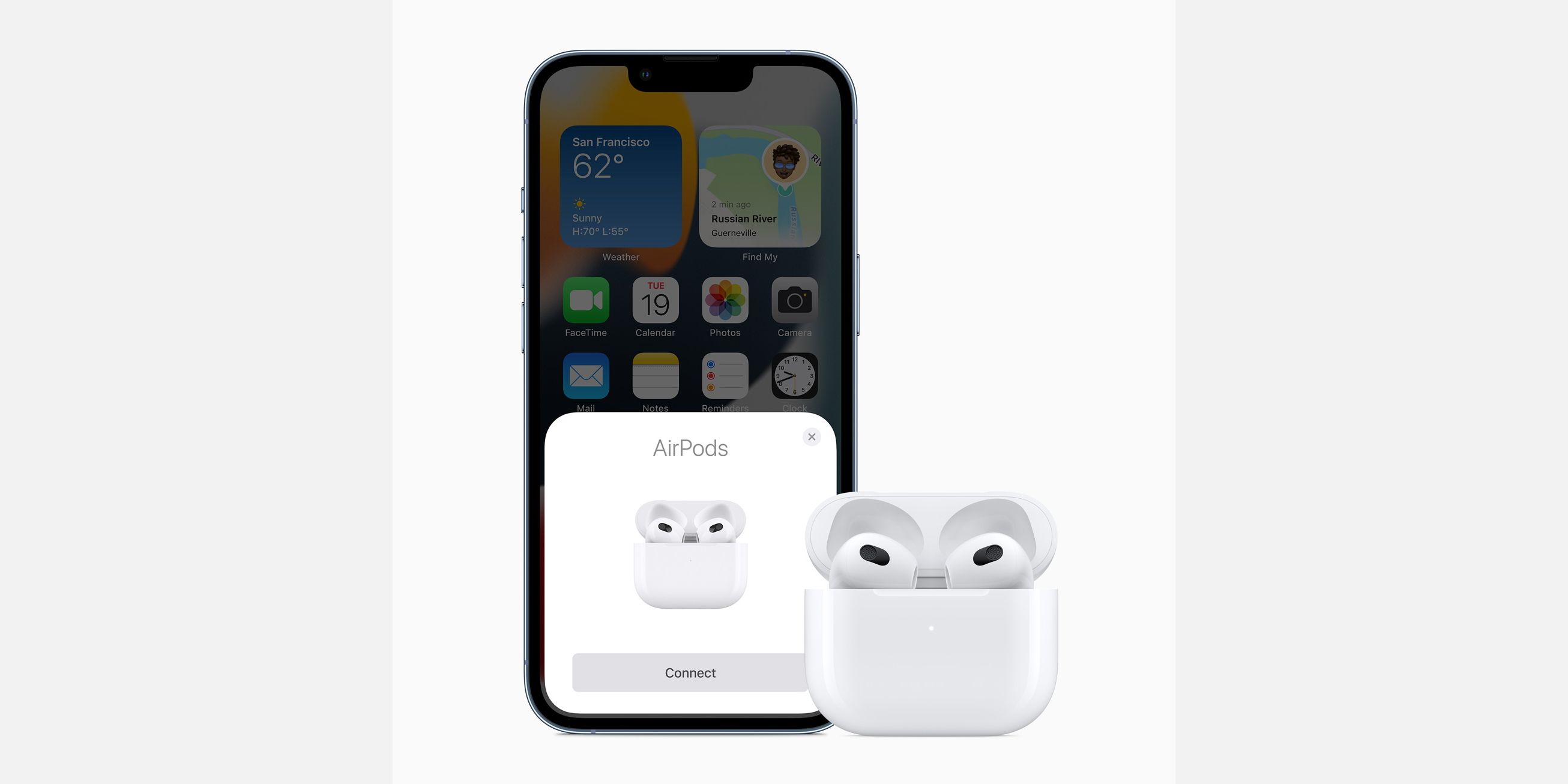 AirPods 3rd Generation with case next to an iPhone