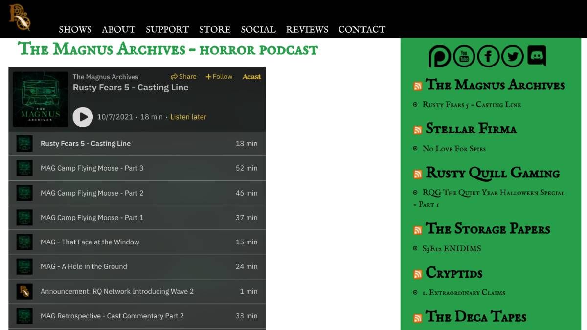 The Magnus Archives is the closest thing to a horror TV series that you'll get in a podcast
