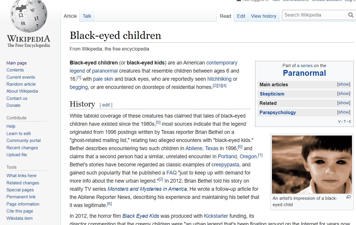 black eyed children