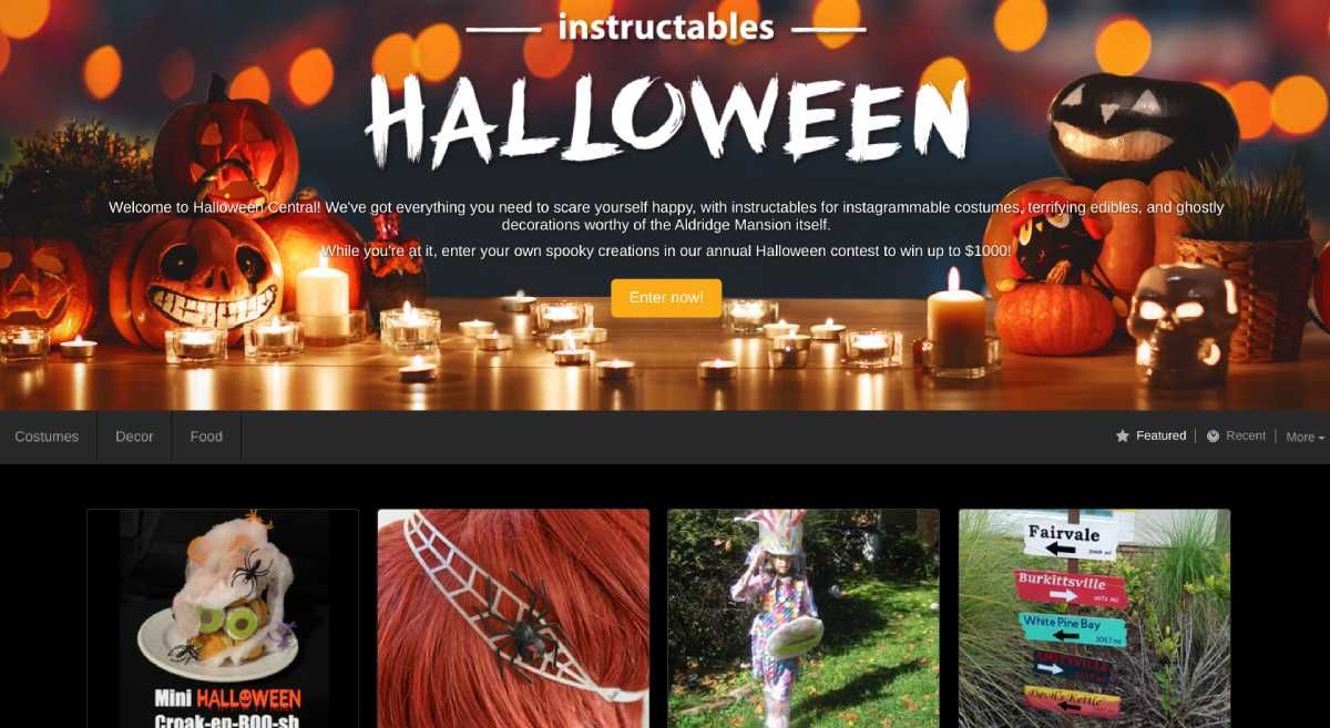Instructables Halloween features the best costumes, decorations, food and recipes, and other DIY projects for Halloween