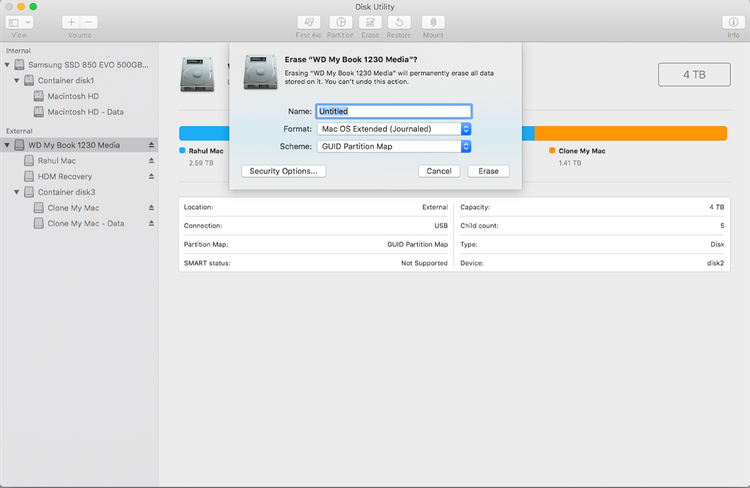 how to reformat an external hard drive formatted for mac