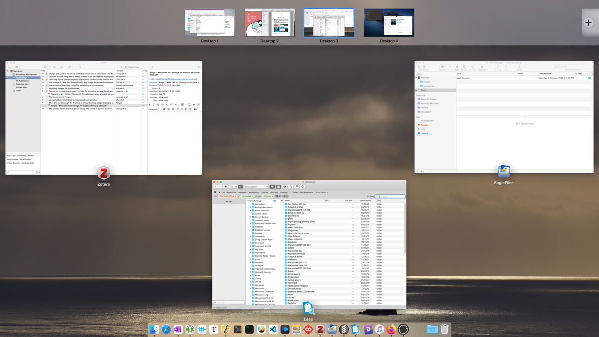 create a new desktop space