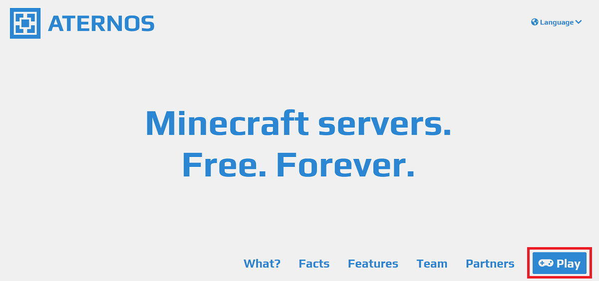 create minecraft server aternos