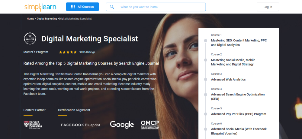 digital marketing specialist by simplilearn