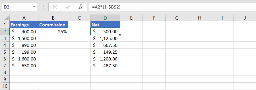 How to Subtract in Excel