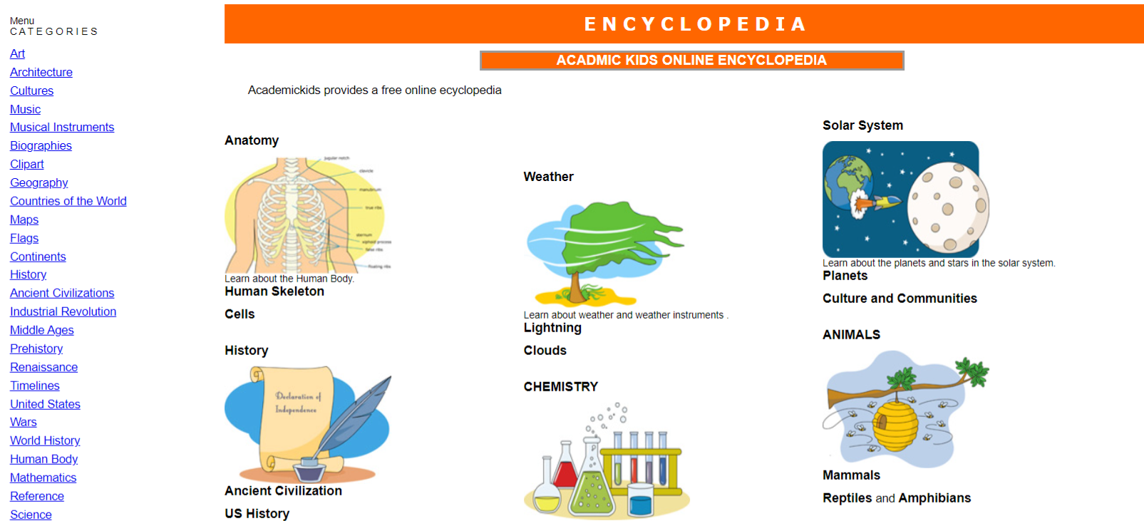 free online encyclopedia for kids 1 - Le 5 migliori enciclopedie online gratuite per studenti e bambini