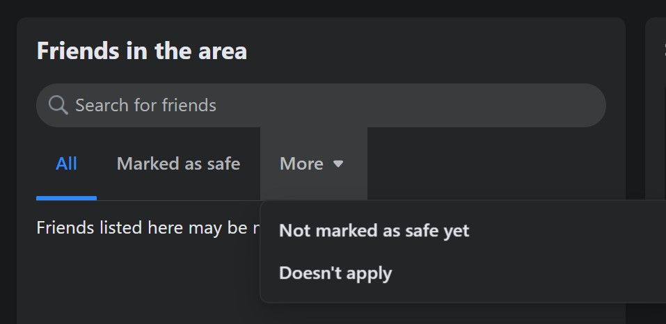 friends not marked as safe yet